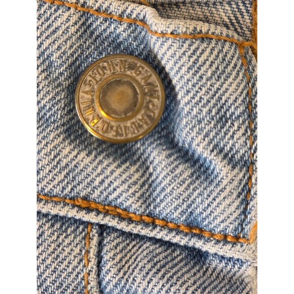 Vintage John Gant High Rise Cutoff Denim Shorts Unisex 30" Waist Frayed Hem Y2K - Picture 2 of 5